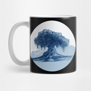 Willow Tree Blue Mug